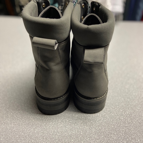Just Fab Cristen Combat Gray Booties - Picture 4 of 6